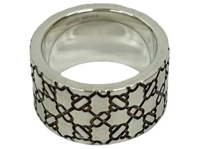 Hermès HERMES Chaine d'Ancre Attelage Ring Silber - vista 4