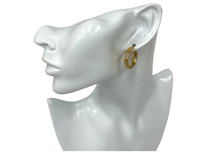 Orecchini Fendi FF Baguette Hoop - vista 2