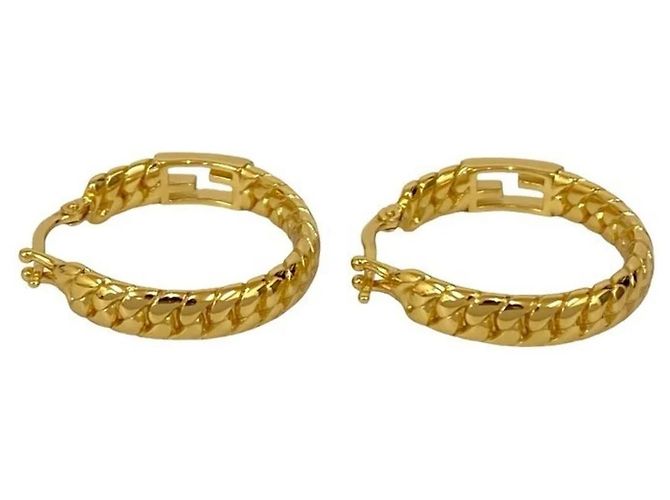 Orecchini Fendi FF Baguette Hoop - vista 4