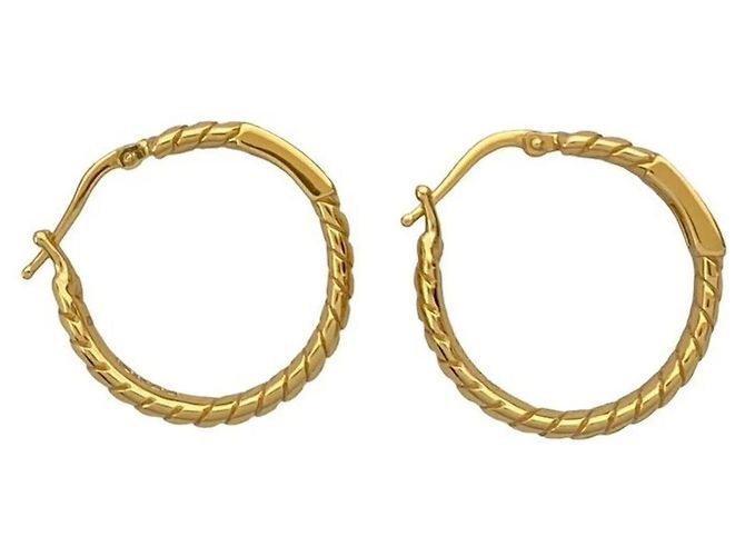 Orecchini Fendi FF Baguette Hoop - vista 6