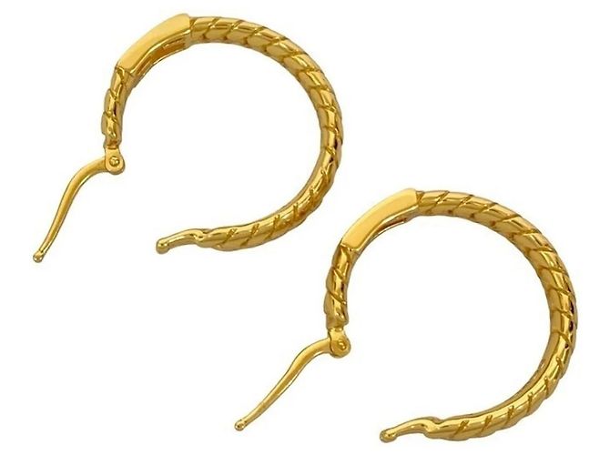 Orecchini Fendi FF Baguette Hoop - vista 7