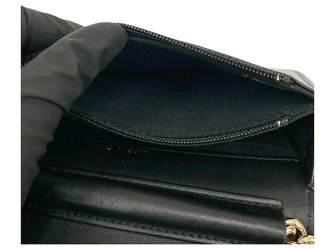 Borsa a Spalla Chanel Boy Chanel Coco Mark Chain Nero - vista 10