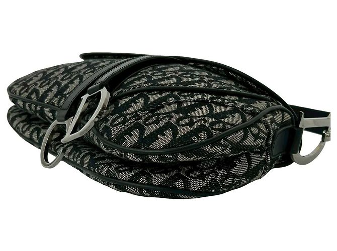 Borsa Saddle Christian Dior Nero - vista 8