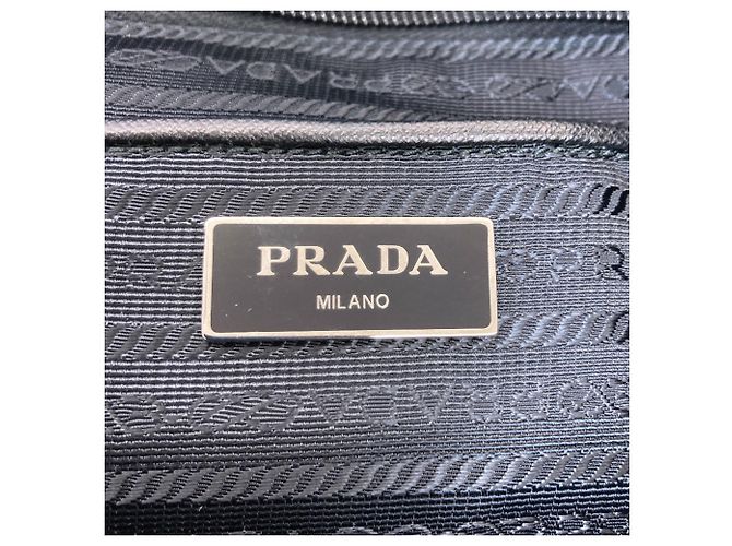 Prada Camouflage Pattern Backpack in Blue Nylon - view 6