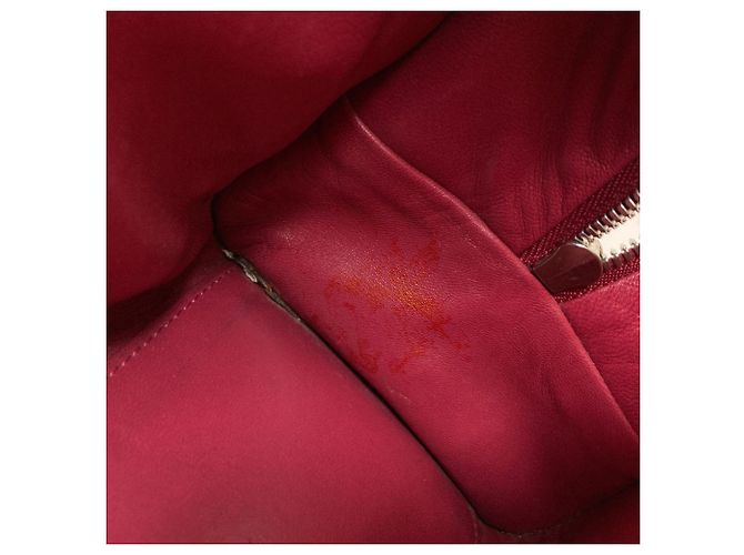 Borsa Loewe Amazona in pelle rossa Rosso - vista 11