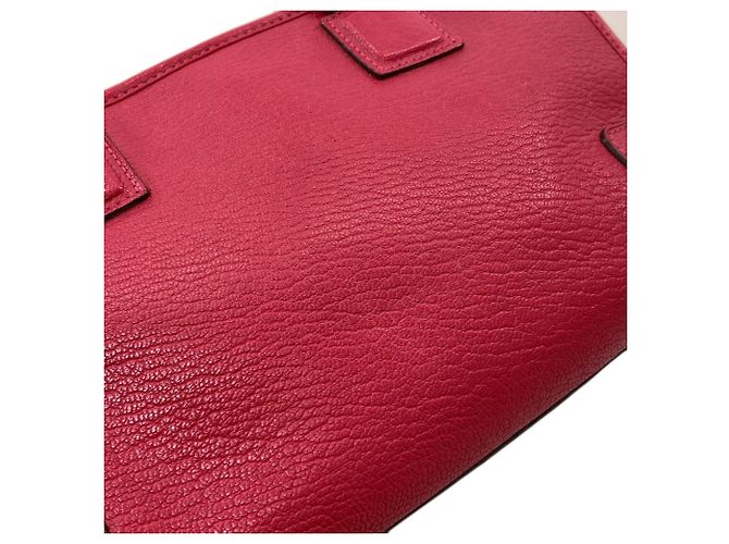 Borsa Loewe Amazona in pelle rossa Rosso - vista 18