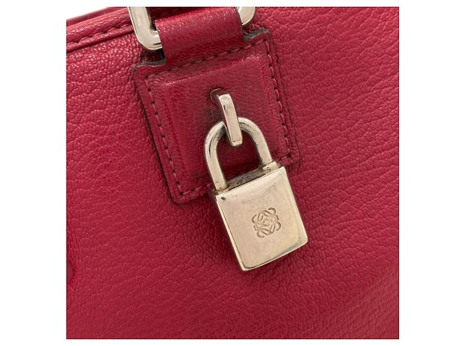 Borsa Loewe Amazona in pelle rossa Rosso - vista 23