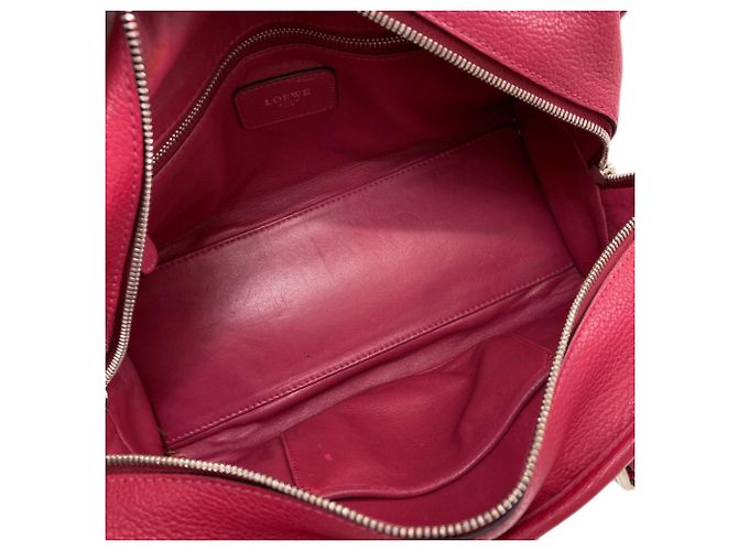 Borsa Loewe Amazona in pelle rossa Rosso - vista 5