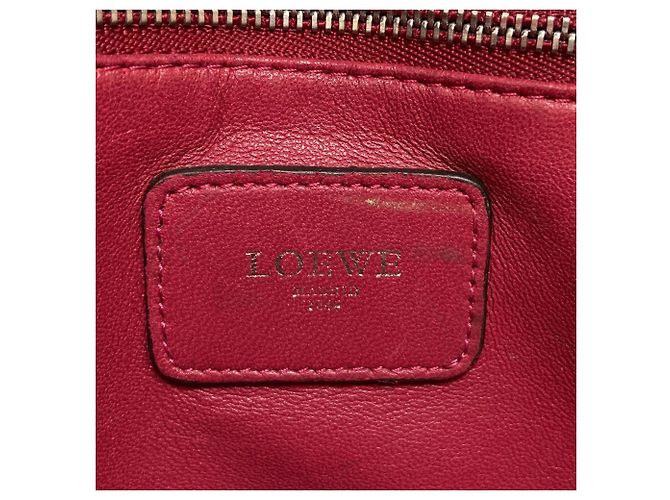 Borsa Loewe Amazona in pelle rossa Rosso - vista 6
