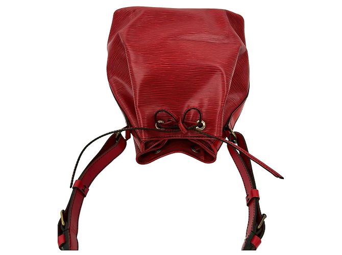 Noe Louis Vuitton Vintage Petit Noé Epi Leder Schultertasche Rot - Ansicht 4