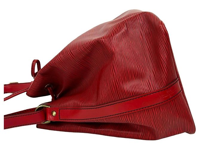Noe Louis Vuitton Vintage Petit Noé Epi Leder Schultertasche Rot - Ansicht 5
