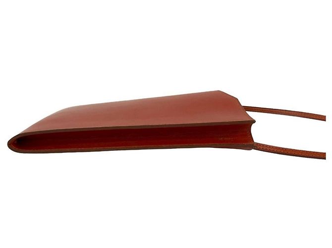 Mini-Schultertasche aus Vintage Boxkalbsleder Omenitou von Hermès Braun - Ansicht 6