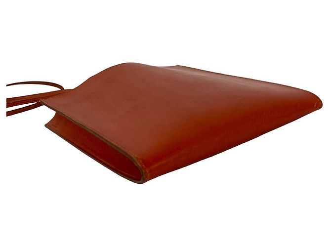 Mini-Schultertasche aus Vintage Boxkalbsleder Omenitou von Hermès Braun - Ansicht 7