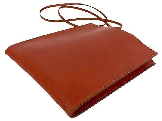 Mini-Schultertasche aus Vintage Boxkalbsleder Omenitou von Hermès Braun - Ansicht 8