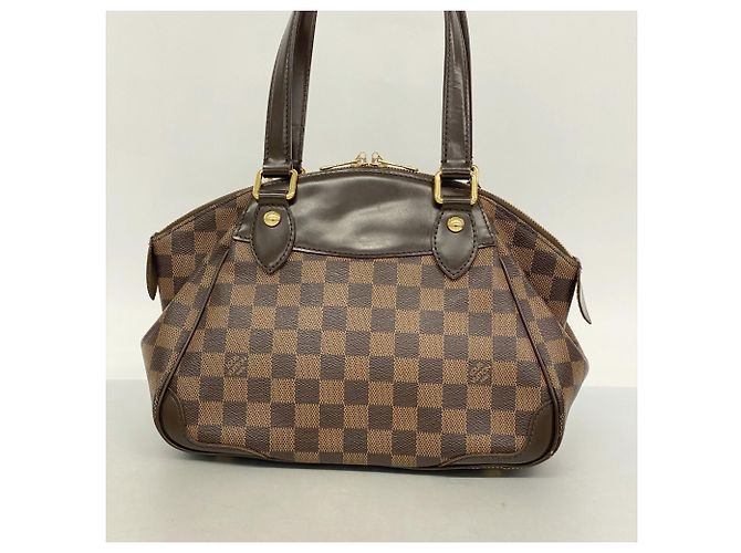 Borsa Louis Vuitton Damier Verona PM N41117 Ebano Damier ebene - vista 12