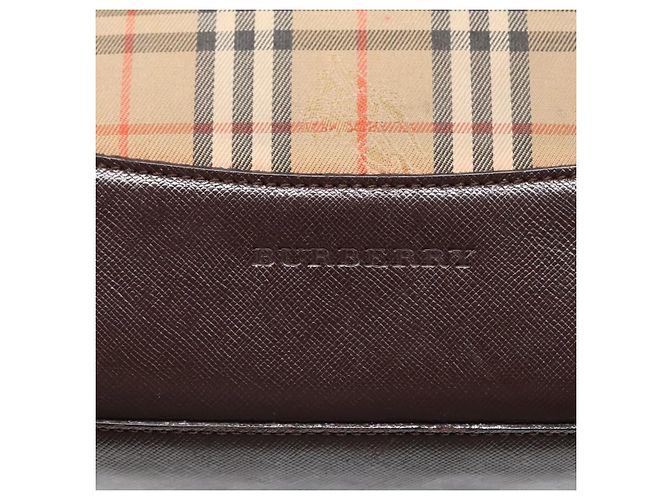 Burberry Nova Check Tote aus Canvas im kleinen Format Beige - Ansicht 6
