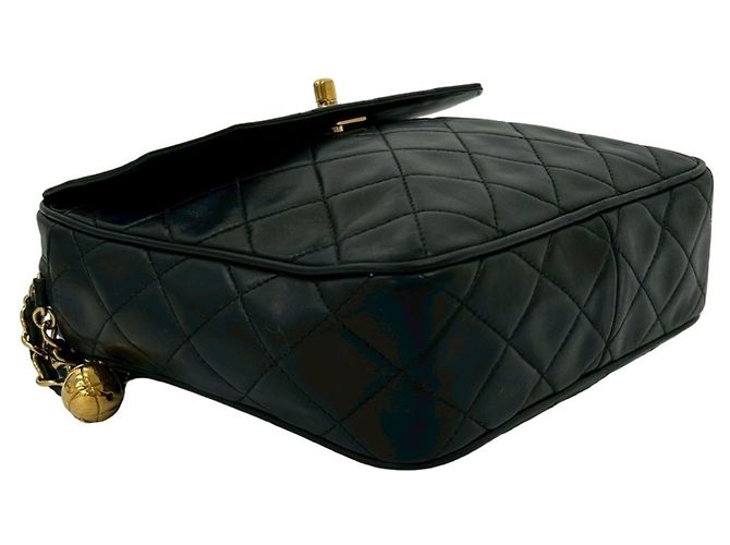 Borsa a spalla in pelle di agnello trapuntata Coco Mark di Chanel Nero - vista 7