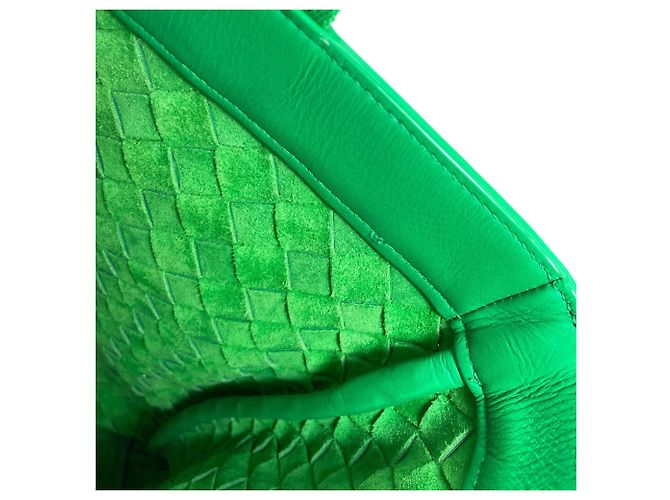 Borsa Tote Intrecciato di Bottega Veneta Verde - vista 11