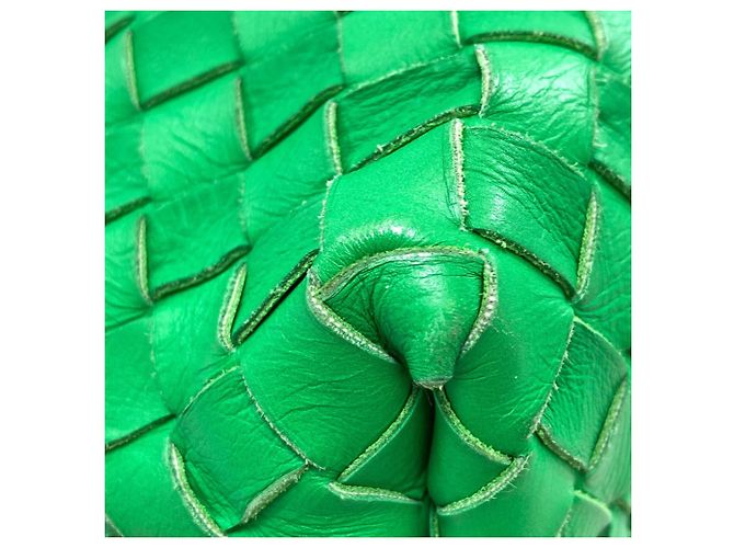 Borsa Tote Intrecciato di Bottega Veneta Verde - vista 18