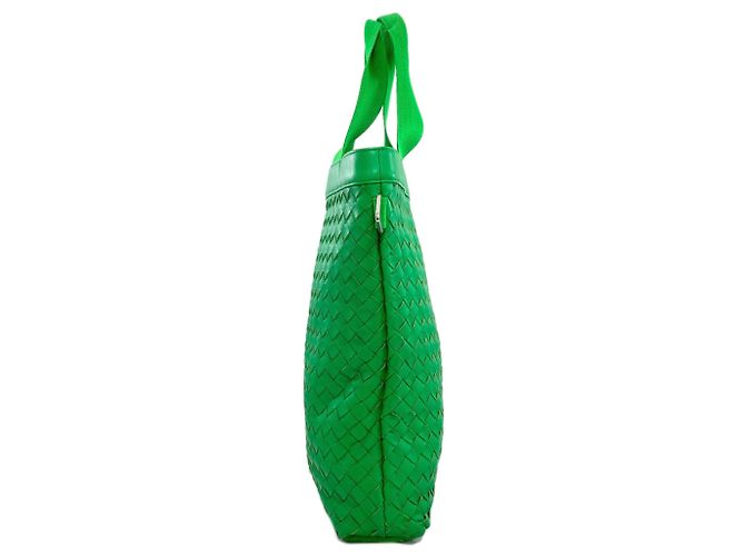 Borsa Tote Intrecciato di Bottega Veneta Verde - vista 3