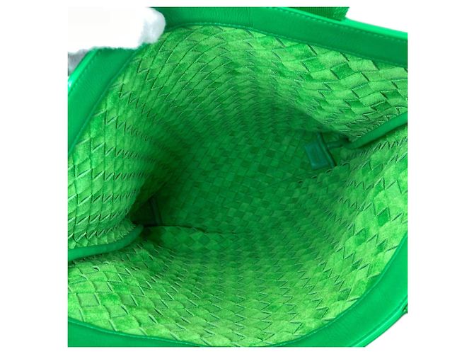 Borsa Tote Intrecciato di Bottega Veneta Verde - vista 5