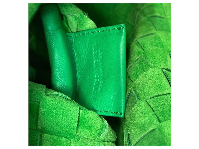 Borsa Tote Intrecciato di Bottega Veneta Verde - vista 6