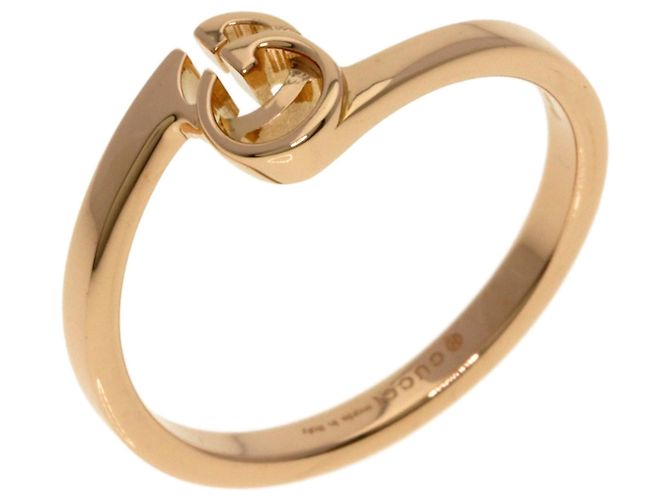 Anello Gucci GG Running #10 in oro rosa 18K - vista 2