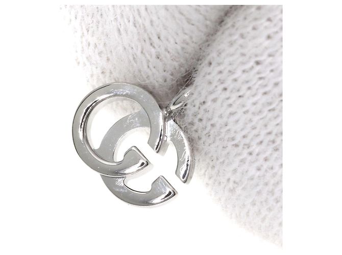 Collana Double G Gucci in oro bianco 18K - vista 5