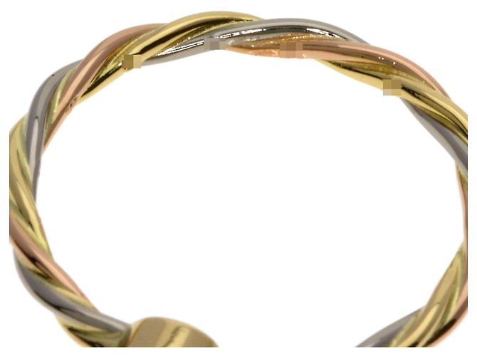 Cartier Twist Smaragd Ring Pink Weiß Gelb - Ansicht 6