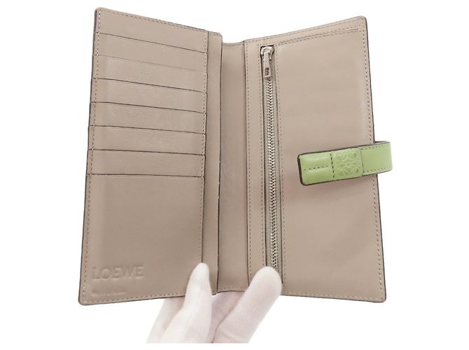 Cartera vertical grande Anagram Loewe Castaño Verde - vista 4