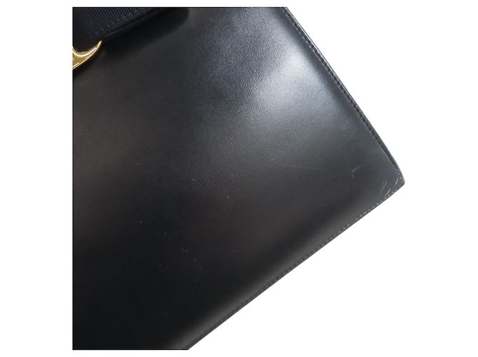Salvatore Ferragamo Vara Ribbon 2-Way Handbag Black Navy blue - view 16