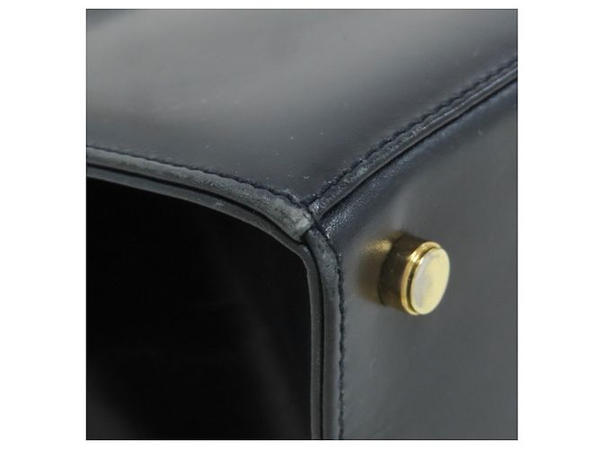 Salvatore Ferragamo Vara Ribbon 2-Way Handbag Black Navy blue - view 29