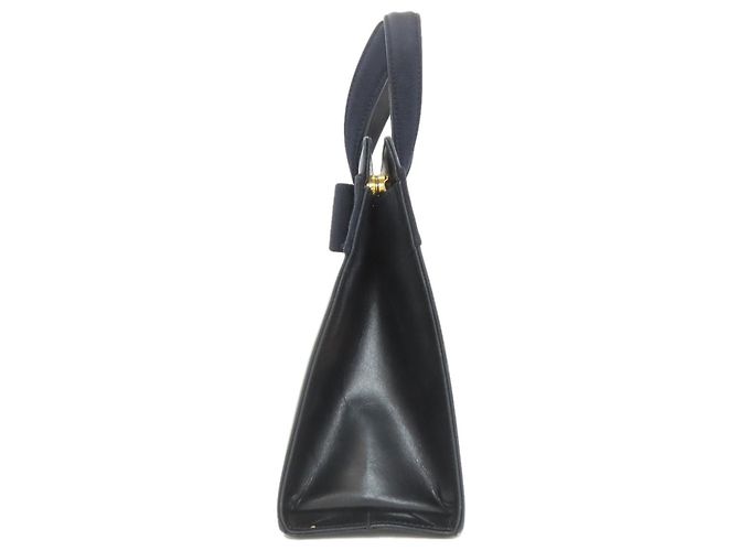 Salvatore Ferragamo Vara Ribbon 2-Way Handbag Black Navy blue - view 3