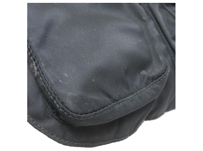 Borsa a tracolla in nylon nero Prada - vista 13