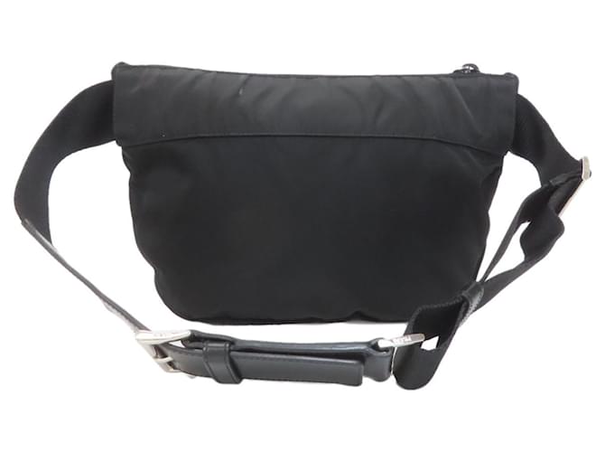 Borsa a tracolla in nylon nero Prada - vista 2