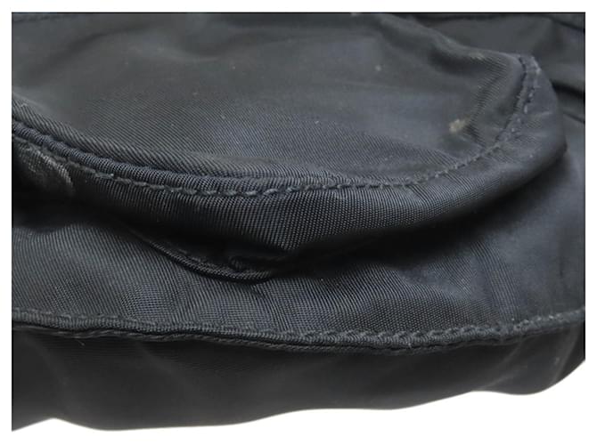 Borsa a tracolla in nylon nero Prada - vista 23