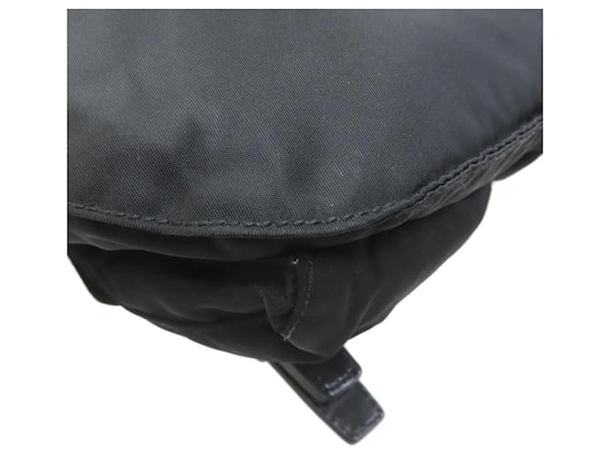 Borsa a tracolla in nylon nero Prada - vista 25