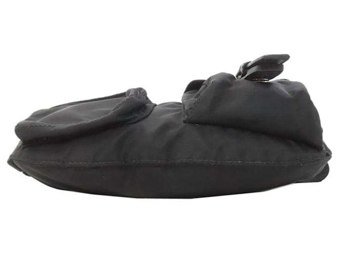 Borsa a tracolla in nylon nero Prada - vista 4
