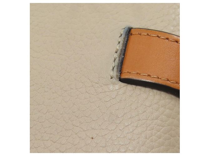 Cartera bi-fold Loewe en piel beige - vista 19