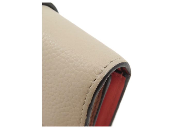 Cartera bi-fold Loewe en piel beige - vista 23