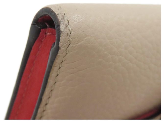 Cartera bi-fold Loewe en piel beige - vista 24