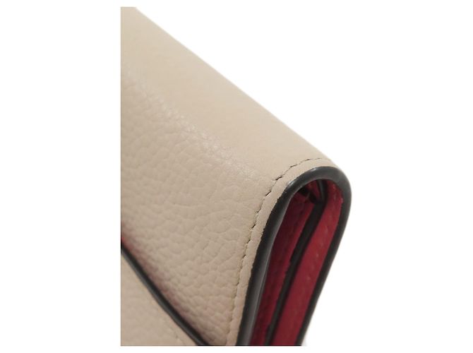 Cartera bi-fold Loewe en piel beige - vista 25