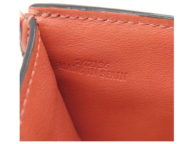 Cartera bi-fold Loewe en piel beige - vista 8