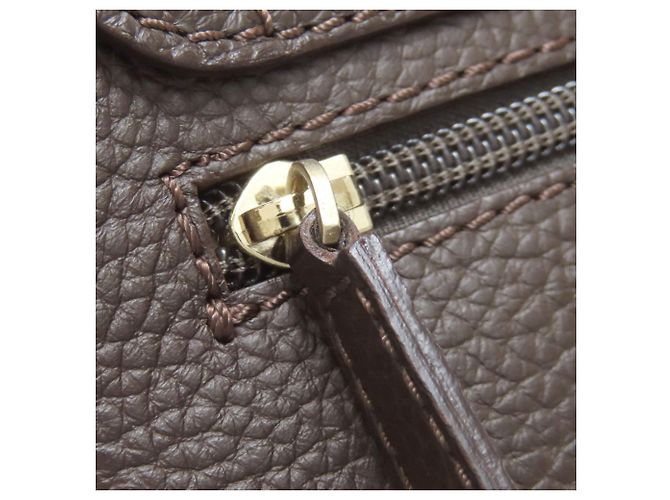 Alfred Dunhill Borsa a Spalla Dunhill Logo in Pelle Marrone Scuro - vista 10