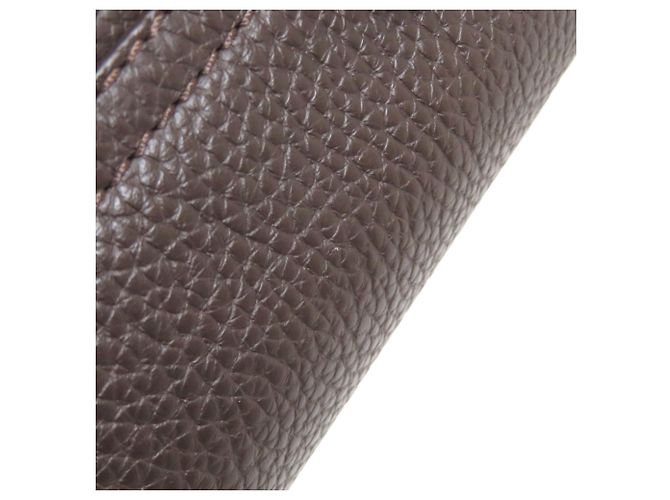 Alfred Dunhill Borsa a Spalla Dunhill Logo in Pelle Marrone Scuro - vista 12