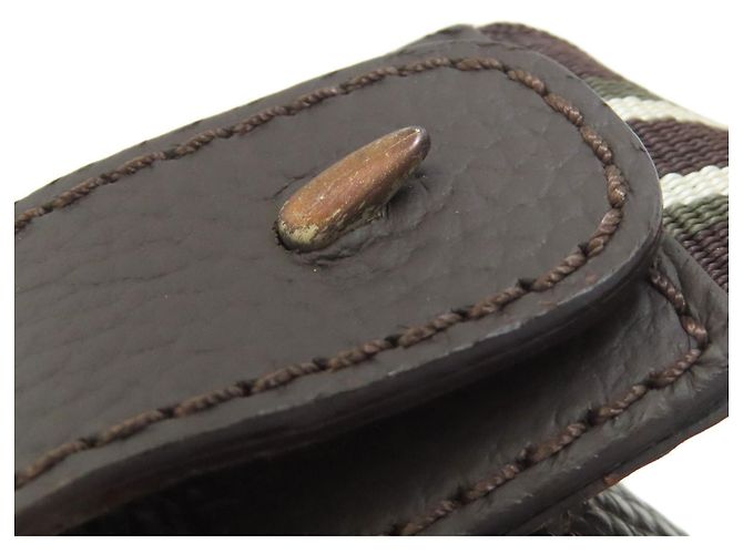 Alfred Dunhill Borsa a Spalla Dunhill Logo in Pelle Marrone Scuro - vista 14