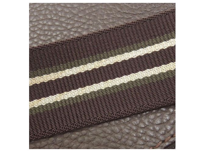 Alfred Dunhill Borsa a Spalla Dunhill Logo in Pelle Marrone Scuro - vista 15