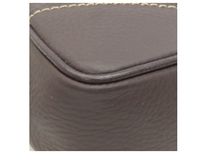 Alfred Dunhill Borsa a Spalla Dunhill Logo in Pelle Marrone Scuro - vista 20
