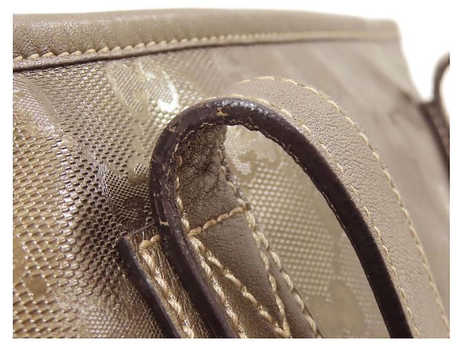 Borsa Gucci 211133 GG Stampata Bronzo - vista 15