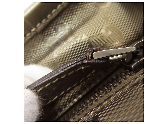 Borsa Gucci 211133 GG Stampata Bronzo - vista 9
